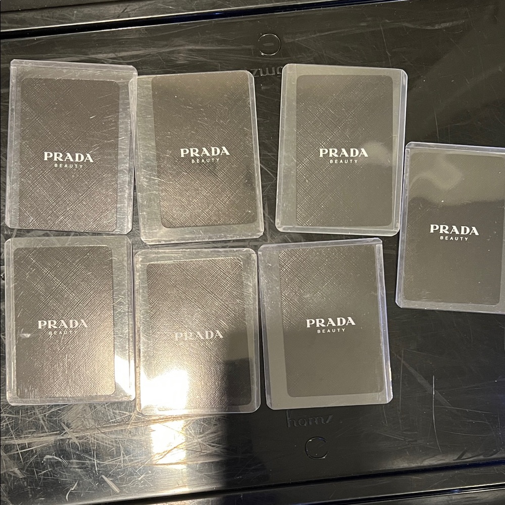 Prada Beauty Gray Card Cases
